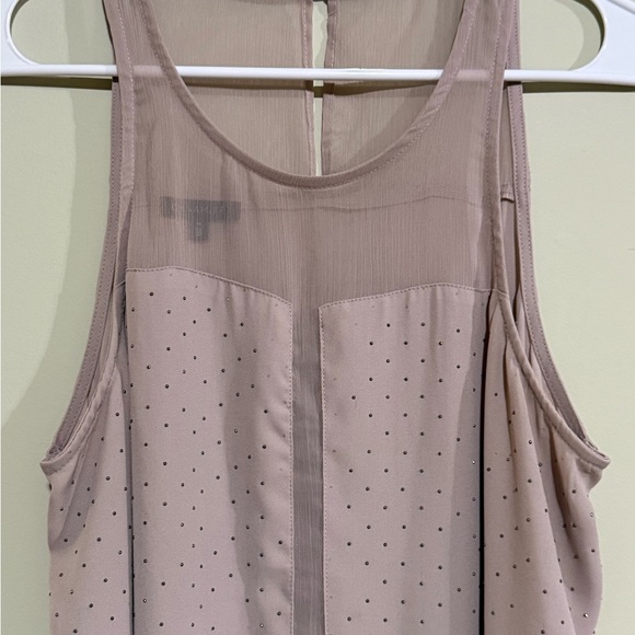 Sheer Sleeveless Polka Dot tunic - Picture 5 of 12